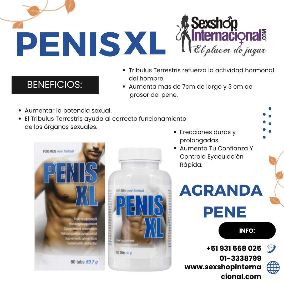 PENIS XL ORIGINAL AGRANDA PENE Y POTENCIA MAXIMASEXSHOP 931568025